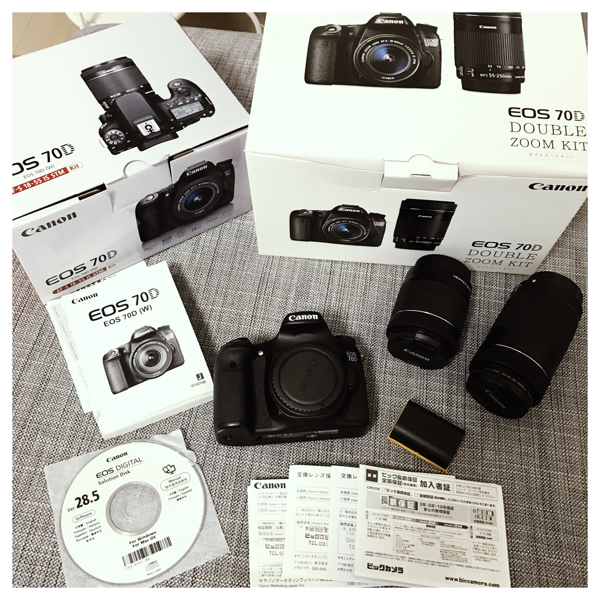 EOS 70D ダブルズームキット キヤノン Canon オマケ付き 新品同様