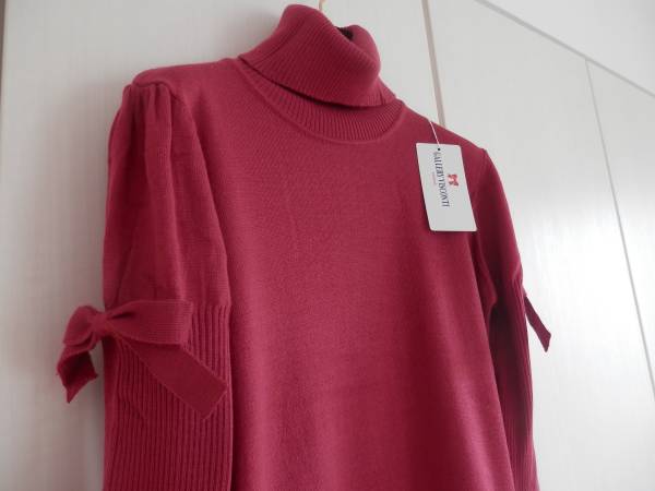 新品ギャラリービスコンティ・袖リボンニット・M