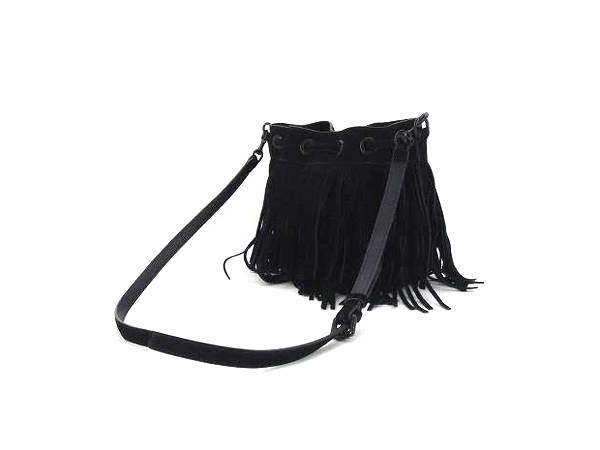1円 レベッカミンコフ フリンジ スエード ショルダーバッグBK334 