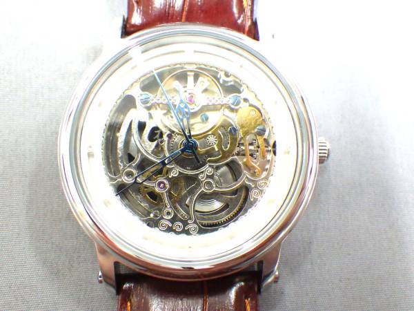 □SONNEゾンネ 自動巻きウォッチ腕時計 スケルトン H002SV №9□ 【公式 