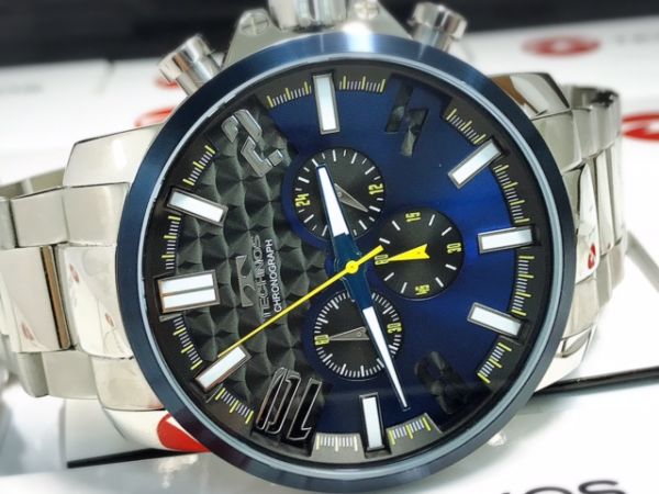 TECHNOS クロノグラフ 腕時計 3本セット 新品TECHNOS テクノス正規品腕時 クロノグラフ ビックフェイス