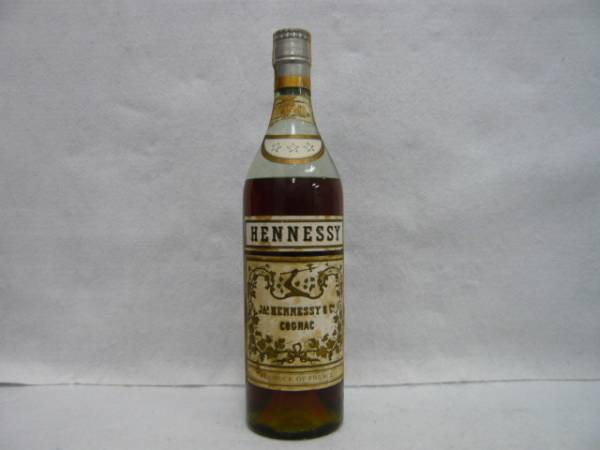 ヘネシースリースター古酒 スリースター HENNESSY ☆古酒⁄ヘネシー⁄JA'S グリーンボトル(税無) 古