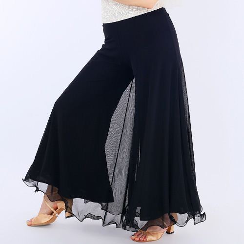 【宅配便無料】◆特価◆ネット重ね☆ワイドパンツ◆社交ダンス♪パーティー◆カラオケステージ