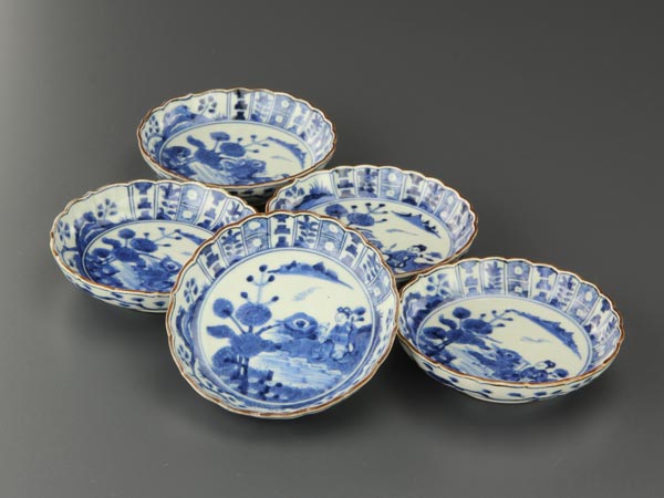 古伊万里 小皿 | 染錦 染錦古伊万里 染付 12cm 和食器 古