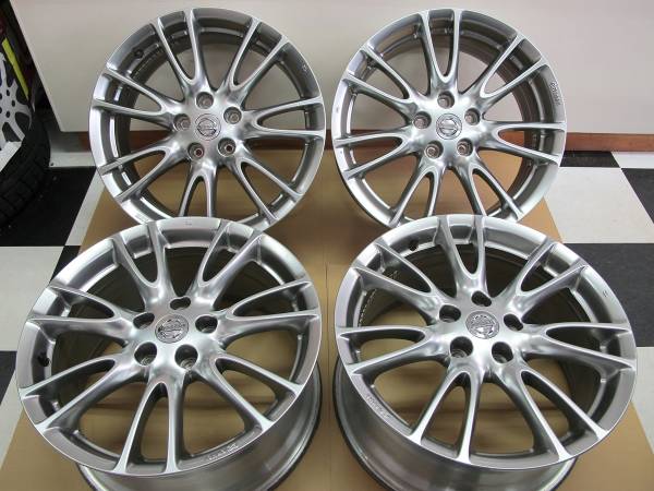 ★美品！☆V36スカイライン純正☆18インチ フロント7.5J、リア8.5J PCD114.3 5H★