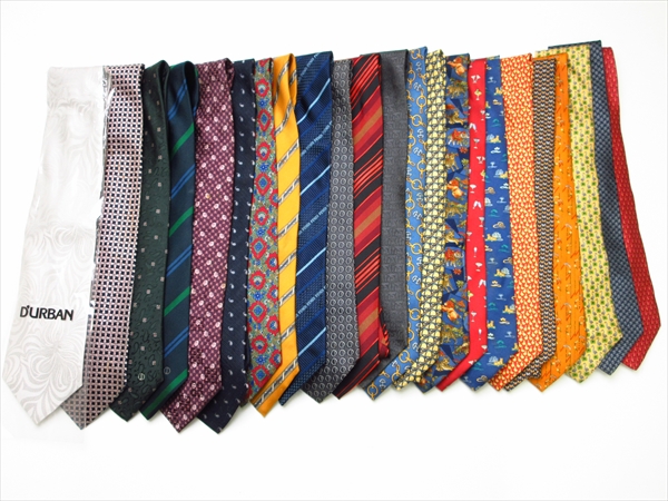 ◆フェラガモ セリーヌ ディオールなど ネクタイ 23本まとめて/フェンディ ランバン アルマーニ ジバンシィ DURBAN festone ダンヒル◆