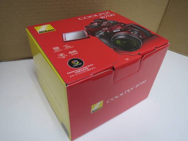 Nikon　ニコン　Coolpix　クールピクス　B700　レッド　中古未使用品　保証書付　コンパクトデジタルカメラ　本格派　
