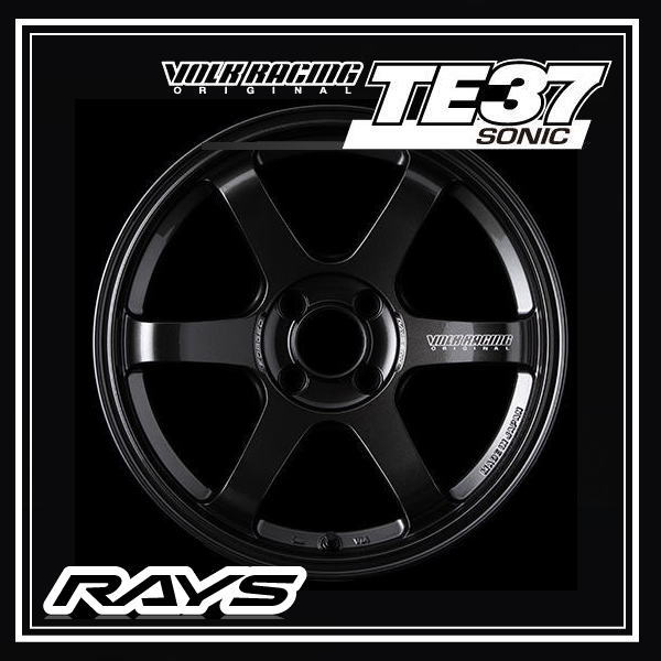 【1本価格】RAYS VOLKRACING TE37 SONIC 15×7J(7.0J) +35 4-100 ダイヤモンドダークガンメタ（MM） ボルクレーシング TE37ソニック FACE4