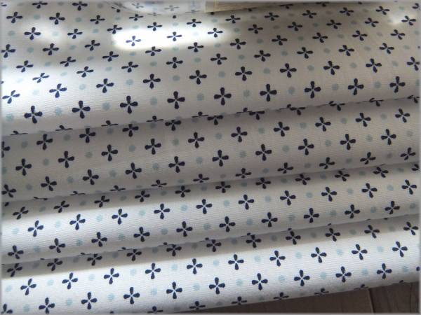 mets★12.15m*小紋柄*花模様水玉*コットンブロード*生地布地H1