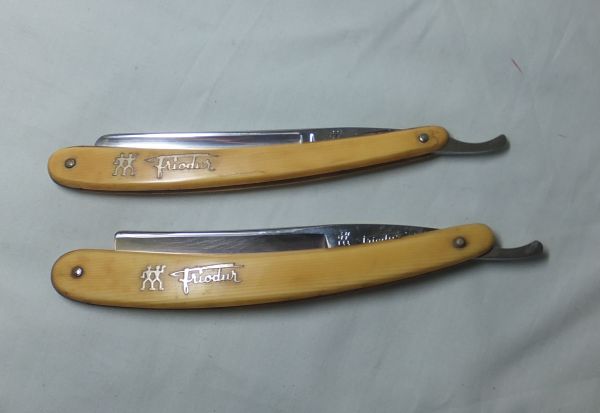 西洋剃刀 ヘンケルス 2本 J.A.HENCKELS INOX レザー カミソリ