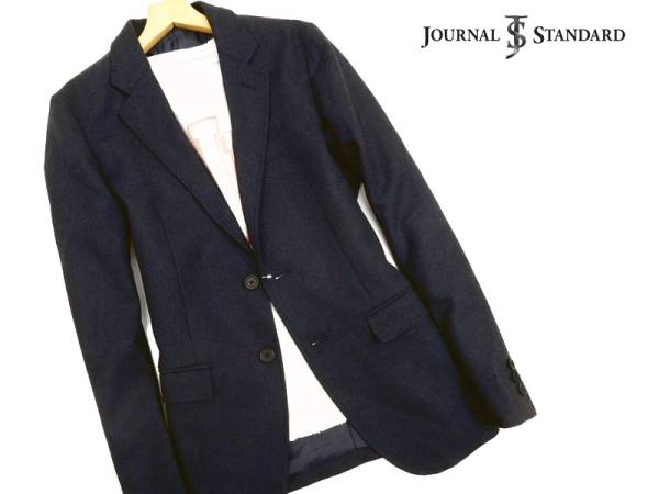 新品 JOURNAL STANDARD ジャーナルスタンダード ウール 2B テーラードジャケット 紺 M / u26-3-1