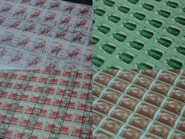 【再出品】◇日本☆切手350枚☆女子工員☆未使用シート☆戦前～☆昭和☆レトロ◇(日露戦争・大東亜戦争・満州国・皇帝陛下・紀元・富士山)