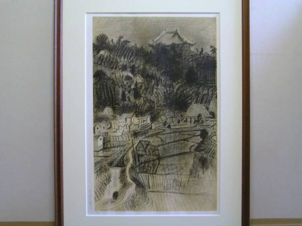 ◎杉本健吉 東大寺大仏殿遠望 ◇肉筆サイン(石版画、リトグラフ)｜売買