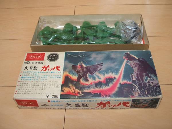 ニットー 大巨獣ガッパ プラモデル 未組立て ゼンマイ 初期版 日東 NITTO 怪獣 模型　日活 (検索用　ガメラ ゴジラ ウルトラマン