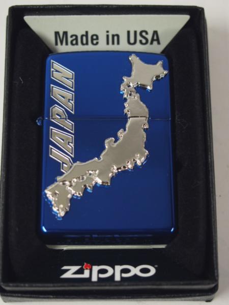 Zippo ラピスブルー 日本地図 - メルカリ JAPANメタル Lighter ZIPPO 