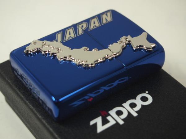 Zippo ラピスブルー 日本地図 - メルカリ JAPANメタル Lighter ZIPPO 