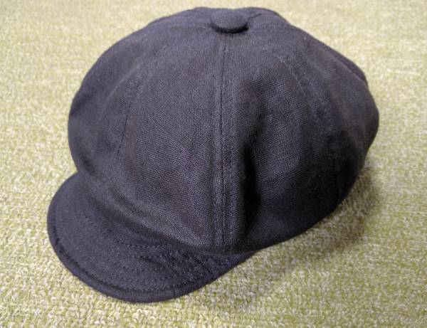 NewYorkHat ニューヨークハット キャスケット スピットファイア XXL リネン ブラック◆中古品