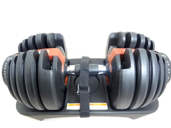 SANICHI 可変式ダンベル 24kg ダイヤル15段階 B85(バーベル、ダンベル  