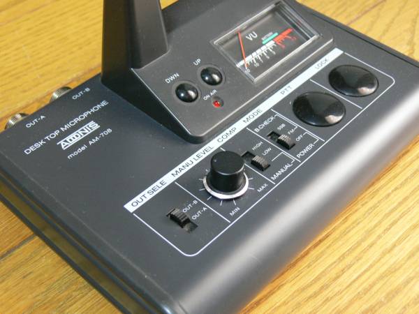 ☆アドニス マイク切換器内臓卓上マイクロホン AM-708 中古動作品