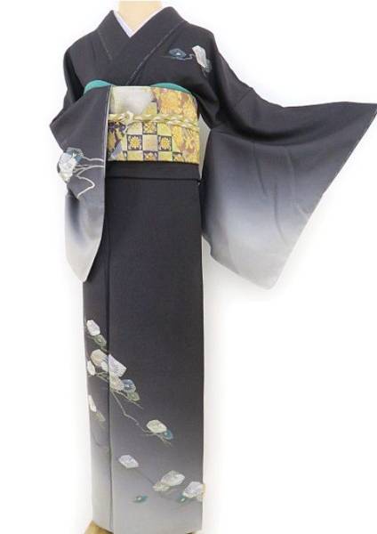 ゆめsaku 未着用 京金彩 華陽“和傘の如き松の輝”訪問着 h-159