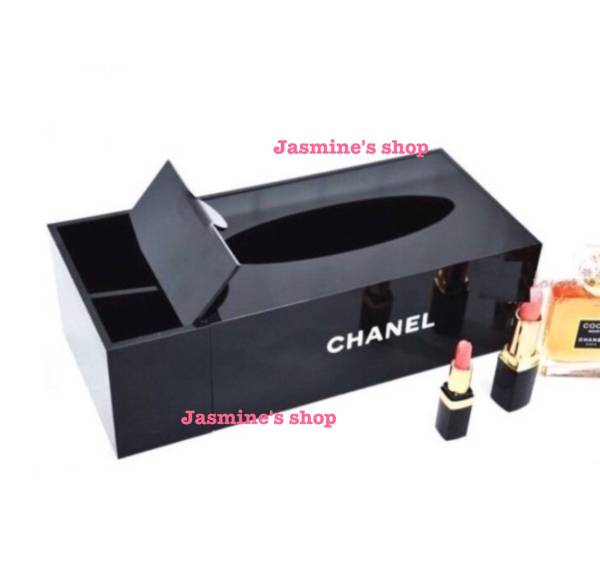 レア♪CHANEL◇シャネル ティッシュボックス小物入れ付き コスメケース 