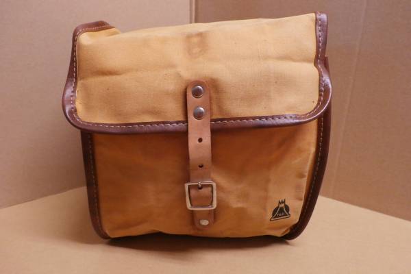 70年代製★富士自転車 帆布地フロントバッグ★部品問屋保管品
