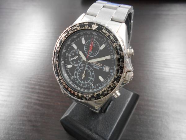 仙3 SEIKO セイコー クロノグラフ 100M 7T92-0CF0 クォーツ 腕時計 