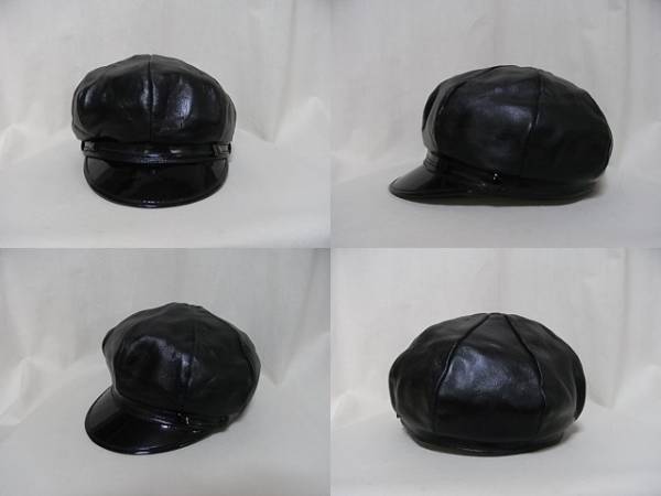レザーキャスケット new york hat キャスケット NEWYORK HAT CAP CO
