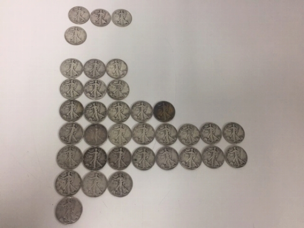 ☆アメリカ銀貨 ウォーキングリバティ35枚☆