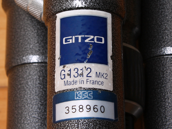ジッツオ GITZO G1312 MK2 三脚 3段 雲台付き（G1370）ブラック(三脚 