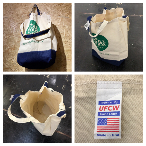 Whole Foods Market ホールフーズマーケット エコバッグ コットンバッグ ２way ニューヨーク デッドストック ショルダーバッグ 売買されたオークション情報 Yahooの商品情報をアーカイブ公開 オークファン Aucfan Com