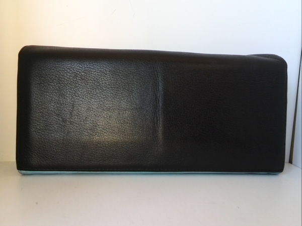 ポールスミス 長財布 黒×ライトブルー レザー PaulSmith