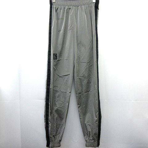 ピガール PIGALLE ナイロン トラック パンツS/Mグレー