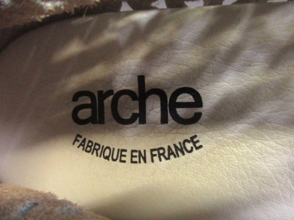 アルシュ フラットシューズ 37 レディース 白 レザー arche