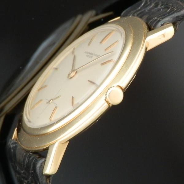 激希少18金無垢シャンパンゴールド ディスクケース★オーデマ・ピゲ ウルトラスリム★1966年頃 薄型Cal.818モジュール名機キャリバー2001_3