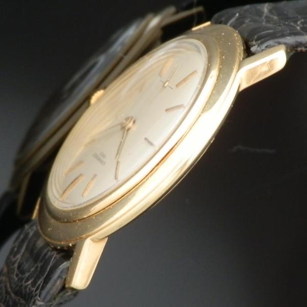 激希少18金無垢シャンパンゴールド ディスクケース★オーデマ・ピゲ ウルトラスリム★1966年頃 薄型Cal.818モジュール名機キャリバー2001_4