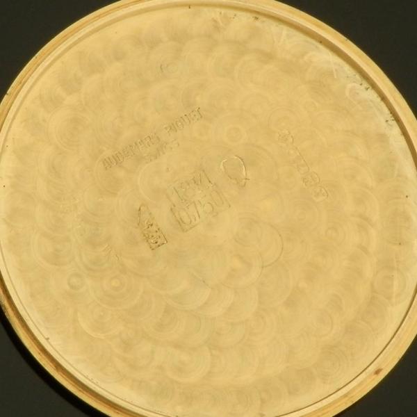 激希少18金無垢シャンパンゴールド ディスクケース★オーデマ・ピゲ ウルトラスリム★1966年頃 薄型Cal.818モジュール名機キャリバー2001_6