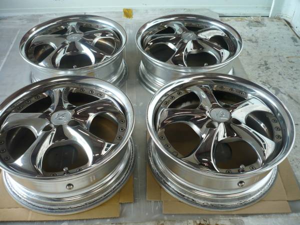 WORK ワーク メッキ VS－KF 15X5.5JJ OFF+45 PCD100 4本 