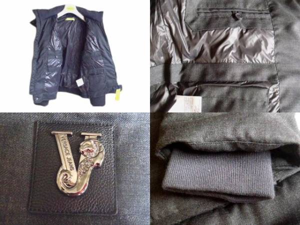 メンズ★ヴェルサーチ★ダウンジャケット★マットブラック★52