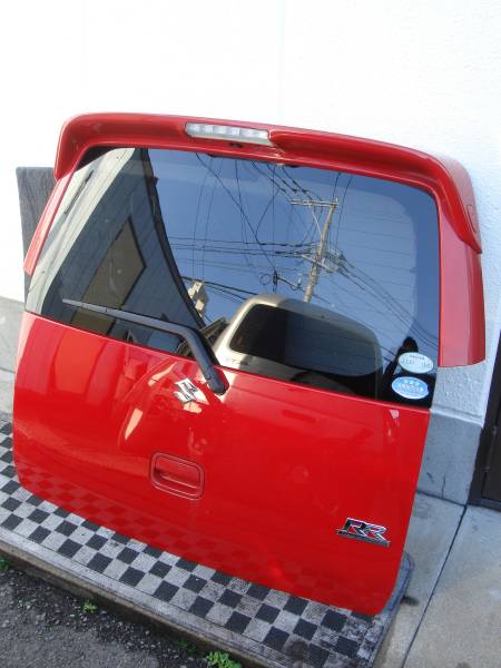 ワゴンR　RR　MH21S系　リアゲート/バックドア(レッド/Z9T)　即決　MH22S