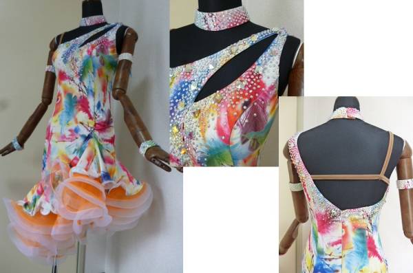 ラテンドレス　在庫処分品　春色♪　Lサイズ