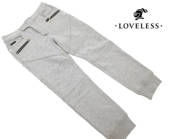 新品 LOVELESS ラブレス スカル刺繍 ジップポケット付き スウェット