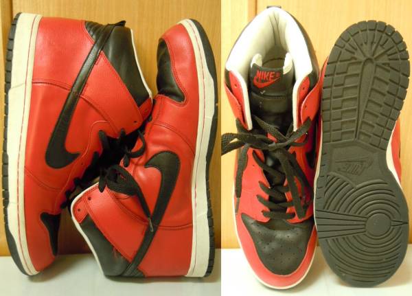 超ビッグサイズ ナイキ ダンクハイ 601 ブルズカラー 赤黒 32ｃｍ Us 14 Nike Dunk High Nba 04年製 30 0cm以上 売買されたオークション情報 Yahooの商品情報をアーカイブ公開 オークファン Aucfan Com