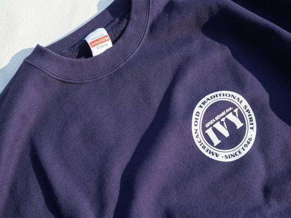 アイビーの聖地/みゆき族 ! GINZA Miyuki Ave.トレーナーL　NAVY