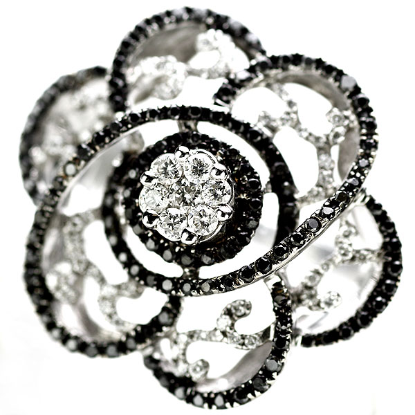 BIJOUPIKOオリジナル1.01ct G VVS2 PE Pt900 ダイヤモンド K18 WG 