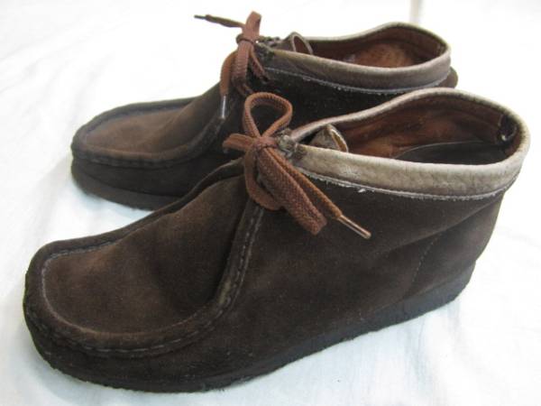 クラークス ワラビー アイルランド製 茶 71/2 クラークス ワラビー Clarks
