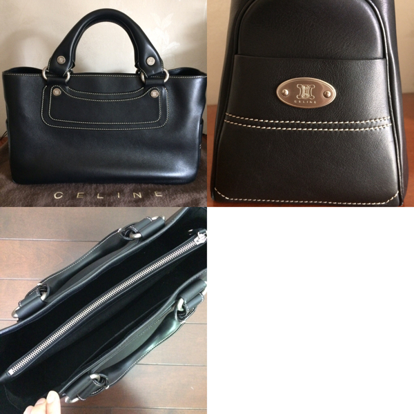【美品】CELINE セリーヌブギーバッグ 黒 ブラック ハンドバッグ