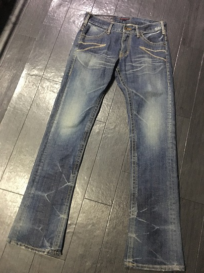 ☆BLUEWAY（ブルーウエイ）のビンテージ加工ブーツカットデニム・M1326 