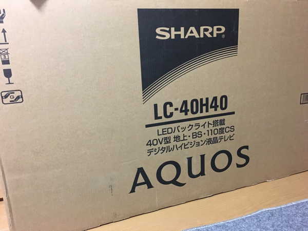 シャープ アクオス 40型 LC-40H40 新品/キャッシュバック，会員登録済