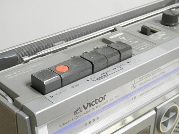 B7582S Victor ビクター 昭和レトロ ラジカセ RC-262 ジャンク